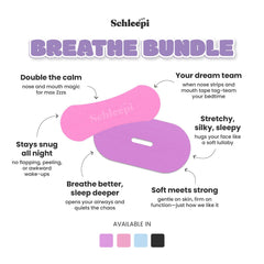 Breathe Bundle with Mouth Slit [MIXED COLOURS] - Schleepi
